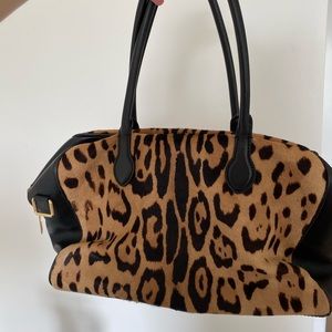 Balmain Paris Leopard bag